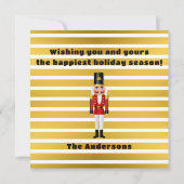 Rode en witte kerstKaart Personaliseren Bedankkaart (Achterkant)