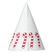 Rode en witte kerstsnoepjes feesthoedjes (Achterkant)