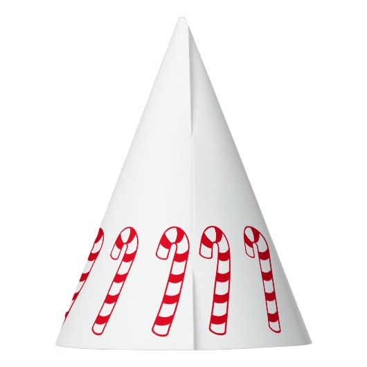 Rode en witte kerstsnoepjes feesthoedjes (Achterkant)