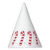 Rode en witte kerstsnoepjes feesthoedjes (Rechts)