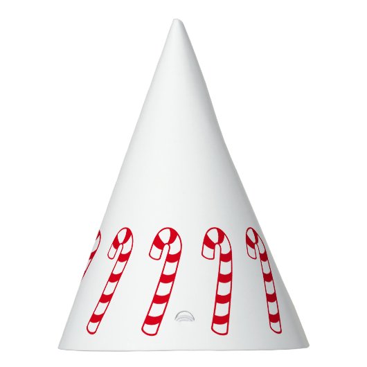 Rode en witte kerstsnoepjes feesthoedjes (Rechts)