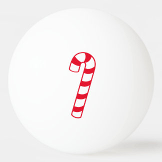 Rode en witte kerstsnoepriet pingpongbal