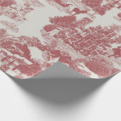 Rode en witte kerstwinter Wonderland Cadeaupapier (Hoek)