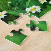 Rode en witte Koe in een aardbeivlek Legpuzzel (Zijkant)