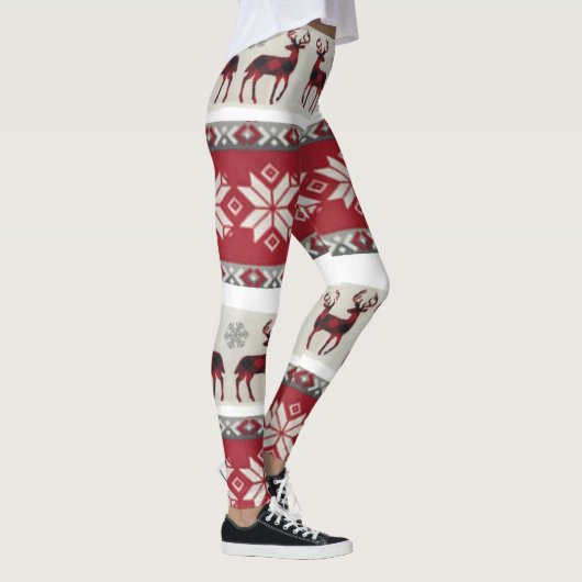 Rode en witte leggings (Rechts)