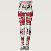 Rode en witte leggings (Voorkant)