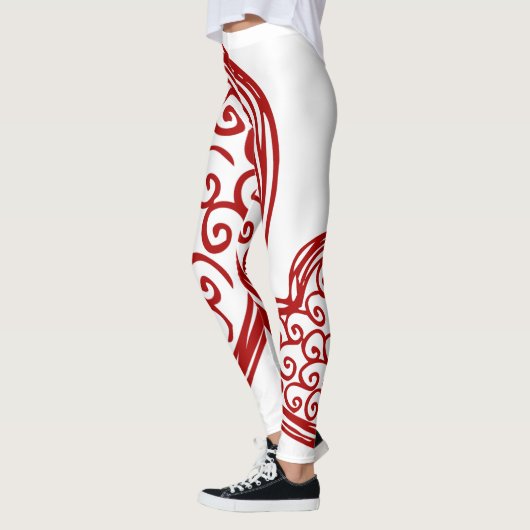 Rode en witte Leggings (Links)