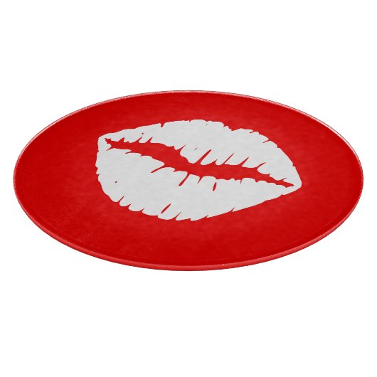 Rode en Witte Lippenstift Snijplank (Hoek)