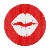 Rode en Witte Lippenstift Snijplank (Voorkant)
