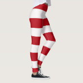 Rode en witte luifel strepen leggings (Rechts)