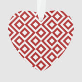 Rode en witte mander ornament (achterkant)