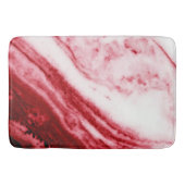 Rode en witte marmer badmat (Voorkant)