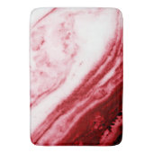 Rode en witte marmer badmat (Voorkant Verticaal)