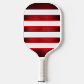 Rode en witte monogram pickleballpaddle pickleball paddle (Achterkant)
