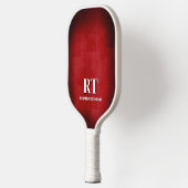 Rode en witte monogram pickleballpaddle pickleball paddle (Links)