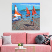Rode en witte nagels Abersoch Canvas Afdruk (Insitu (Woonkamer))