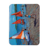Rode en witte nagels Abersoch Magneet (Verticaal)