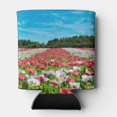 Rode en witte papavervelden blikjeskoeler (Achterkant)