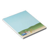 Rode En Witte Papillon Met Agility Apparatuur Notitieblok (Schuin)