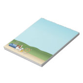 Rode En Witte Papillon Met Agility Apparatuur Notitieblok (Linkerzijde)