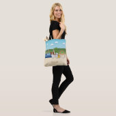Rode En Witte Papillon Met Agility Apparatuur Tote Bag (Op model)