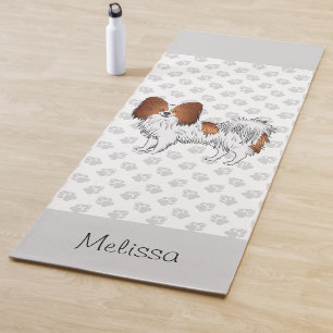 Rode En Witte Papillon Met Pootjes En Aangepaste N Yogamat