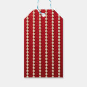 Rode en Witte Parel Cadeaulabel (Voorkant)