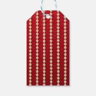 Rode en Witte Parel Cadeaulabel