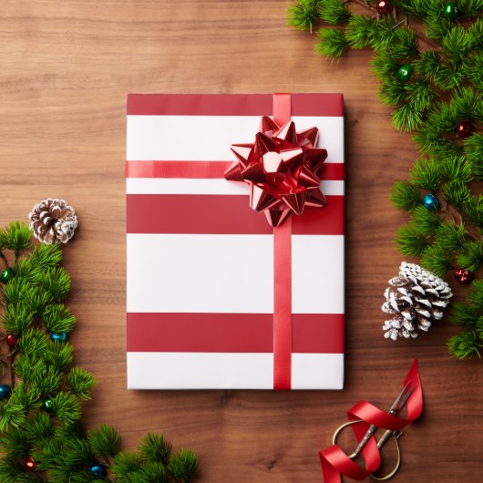 Rode en witte pennenstrepen cadeaupapier (Feestdagen Geschenken)