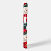 Rode en witte pioenbloemen Case-Mate iPhone case (Achterkant / Rechts)