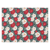 Rode en witte pioenbloemen  tafelkleed (Voorkant (Horizontaal))