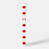 Rode en witte poka punten Hoesje-Mate iPhone case (Achterkant / Rechts)