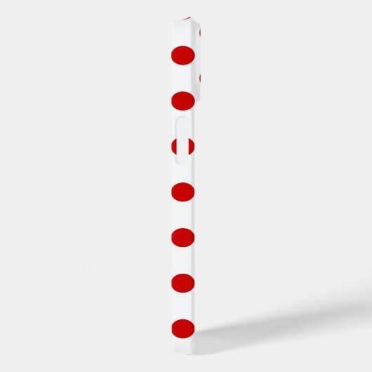 Rode en witte poka punten Hoesje-Mate iPhone case (Achterkant / Rechts)