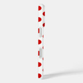 Rode en witte poka punten Hoesje-Mate iPhone case (Achterkant / Rechts)