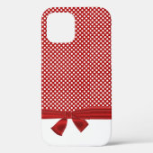rode en witte poka-punten met boeg Case-Mate iPhone case (Achterkant)