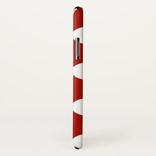 Rode en witte pokadot Case-Mate iPhone case (Achterkant / rechts)