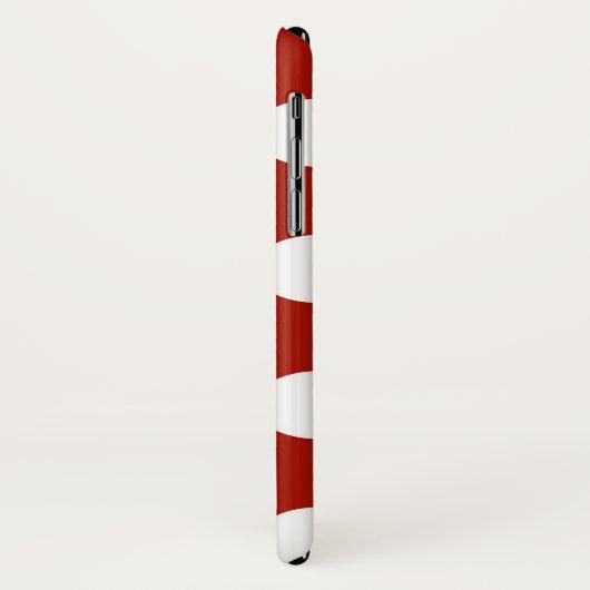 Rode en witte pokadot Case-Mate iPhone case (Achterkant/links)