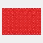 Rode en Witte Polka Dots Wrapping Paper Sheets (Voorkant 3)