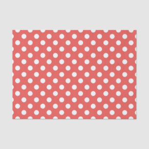 Rode en witte polka stip verjaardagsfeestje tissuepapier