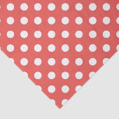 Rode en witte polka stip verjaardagsfeestje tissuepapier (Detail)