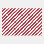 Rode en witte pooldot en gestreept kerstmis inpakpapier vel (Voorkant 2)