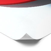 Rode en witte puzzelstukjes, tweede liefde poster (Hoek)