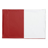 Rode en witte rechthoeken kussensloop (Achterkant)