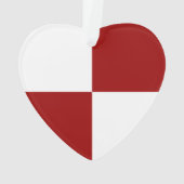 Rode en witte rechthoeken ornament (achterkant)