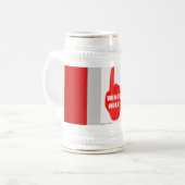 RODE EN WITTE REGEL BIERPUL (Voorkant links)