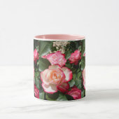 Rode en Witte Roos Bloem Florale Rozen Mok (Midden)
