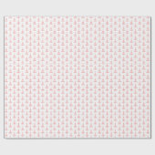 Rode en witte Scandinavische kerstbomen Cadeaupapier (Vlak)