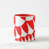 Rode en Witte Schalen Mok (Midden)
