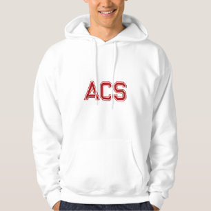 Rode en Witte School Varsity Letters Hoodie