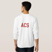 Rode en Witte School Varsity Letters Trui (Achterkant volledig)